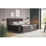 Cotta Boxspringbett »Sarah«, inkl. Topper, 2 Matratzenkerne, Härtegrade H2, H3 oder H4 schwarz