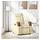 vidaXL Relaxsessel Creme Stoff 86 x 100 x 0 cm Beige mit Fernbedienung