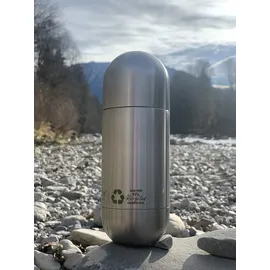 ASOBU ORB recycelte Edelstahlflasche Silber