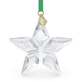 Swarovski Annual Edition 2023 Ornament, Stern mit Prachtvollem Grünem Band und Klarem Swarovski Kristall