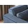 Fun Möbel Ecksofa Schlafsofa WALDO Stoff Poso Blau Ottomane Links - Blau
