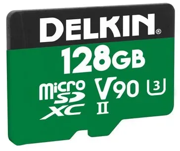 Delkin POWER UHS-II (V90) microSD Memory Card 128 GB