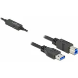 DeLock USB 3.1-Kabel USB A - USB B 5 m (5 m, USB 3.0), USB Kabel