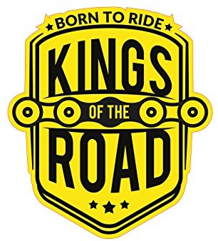 1 x Aufkleber Born To Ride Kings Of The Road Sticker Tuning Bike Biker Motorrad