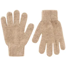 Zwillingsherz Kaschmir-Handschuhe in beige