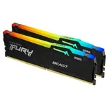 Kingston FURY Beast DDR5 6400MT/s RGB 64GB Kit (2x32GB) CL32 Schwarz KF564C32BBEAK2-64