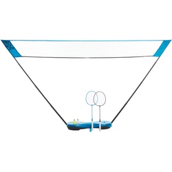 Badminton-Set Easy 3 m - blau, blau, EINHEITSGRÖSSE