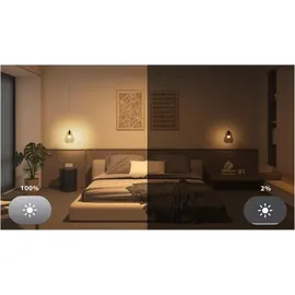 Philips Hue Essential Starter Kit Hue Bridge + 3 x Essential E27 smarte Lampe + Dimmer Switch