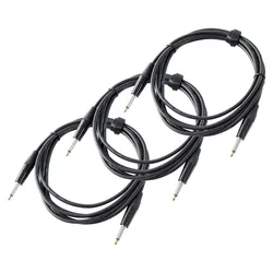 Pronomic Stage INST-3 Instrumentenkabel Klinke 3m schwarz 3x Yet
