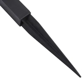 monzana Monzana® LED Wetterfest IP44 Erdspieß Solar Laterne Schwarz Garten Leuchte Außenleuchte Balkon Deko - Schwarz