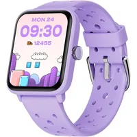 Smartwatch Kinderuhr ohne App und Handy, Fitness Tracker Uhr, Digitale Fitnessuhr mit Schrittzähler, 5ATM Wasserdicht, Schlafmonitor, Alarm - Lila