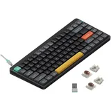 Air75 Kabellose mechanische Tastatur 84 Tasten RGB Hot-Swap Tastatur unterstützt Bluetooth 5 1 2 4G und kabelgebundener Verbindungc für PC/Laptop Windows/Mac Black Gateron Brown Switch