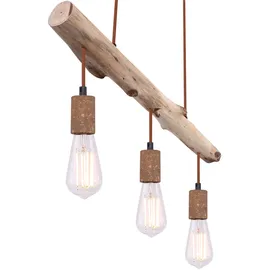 GLOBO Retro Vintage 3-flg. 60 cm Holz Metall rostfarben