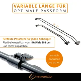 Preiswert & Gut Flachplanenbügel für Anhänger 152–220 cm