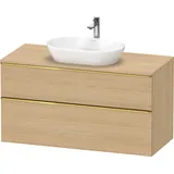 Duravit Waschtischunterschrank wandhängend „D-Neo“ 120 × 66,4 × 55 cm Eiche Natur