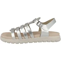 GEOX J SOLEIMA Gir Sandal,Silber,38 EU
