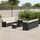 vidaXL Garten-Sofa-Set 11 pcs Schwarz