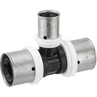heima24 Pipetec Press-T-Stück PPSU, Mittelabgang reduziert, 26x3 - 16x2 - 26x3, KPFT261626, DVGW, TH+U,