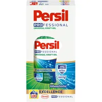 Persil Professional Universal Gel, Flüssigwaschmittel mit Tiefenrein Plus-Technologie, wirksam schon bei 20 °C, 2 x 65 Waschladungen