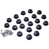 Filmer 20 x Rundknöpfe für Anhänger inkl. Schrauben