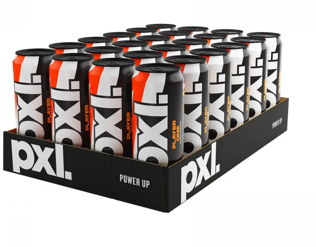 PXL Energy Player One (Blodapelsin & Yuzu) 24 x 500 ml
