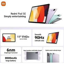 Xiaomi Redmi Pad SE 11.0'' 4 GB RAM 128 GB Wi-Fi graphite gray