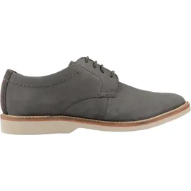 CLARKS Atticus Lt Lace Oxford, Dunkelgraues Nubuk, 43 EU