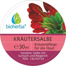 Bioherba Kräutersalbe Vaseline-Salbe mit Sumach und Wegerich Öl 30 ml