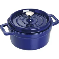 La Cocotte Topf 5,2 l blau aus Gusseisen gefertigt