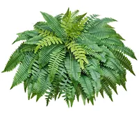 Vevor Künstlicher Farn 127cm, 596g Künstliche Pflanzen mit 96 Wedeln aus Kunststoff & Seidenstoff, UV-beständiger Artifizieller Boston Farn für Haus Garten Balkon Büro Dekoration, ohne Blumentopf