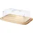 Continenta Käseglocke, 2-tlg. 38,5x25,5x11,5 cm Gummibaumholz,