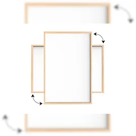 ALLboards Whiteboard mit Naturholzrahmen 200x100cm