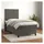 vidaXL Boxspringbett 100 x 200 cm Dunkelgrau