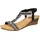 2GO FASHION Keilsandaletten Damen Schwarz 39