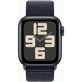 Apple Watch SE 2023 GPS + Cellular 40 mm Aluminiumgehäuse mitternacht, Sport Loop mitternacht