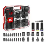 Einhell Impact Stecknuss-set 32-tlg. (18x 30-mm-kraftbits, 9x 40-mm-stecknüsse, 3x 80-mm-stecknüsse, S2- und Crmo-stahl, Kunststoffhülse, Kfz-bereich)