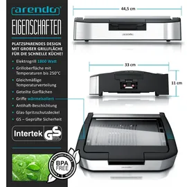Arendo Tischgrill 1800 W