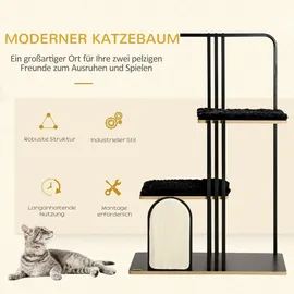 PawHut Kratzbaum 128 cm schwarz