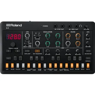 Roland S-1 Tweak Synth Synthesizer, Grün, Schwarz