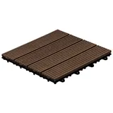 Home Deluxe WPC Bavaro dunkelbraun 30 x 30 x 2,2 cm 3 St.