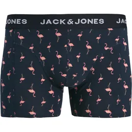 JACK & JONES JACFLAMINGO FLOWER TRUNKS 3er Pack Schwarz / Grün / Rosa / Weiß XL
