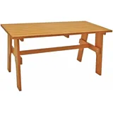DEGAMO Freital Gartentisch 150 x 70 x 74 cm Braun/Bronze