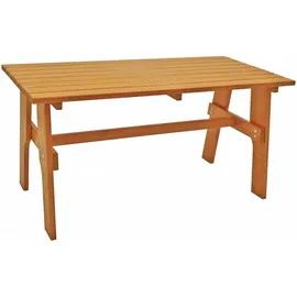 DEGAMO Freital Gartentisch 150 x 70 x 74 cm Braun/Bronze