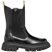 GEOX J MAQUINNENS Girl A Chelsea Boot, Black, 39 EU