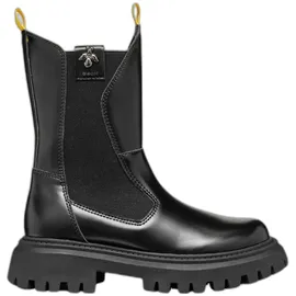 GEOX J MAQUINNENS Girl A Chelsea Boot, Black, 39 EU