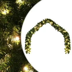 vidaXL Weihnachtsgirlande mit LED-Lichtern 5 m