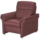 meinSofa Ledersessel Leder Manon ¦ lila/violett ¦ Maße (cm): B: 98 H: 94 T: 92