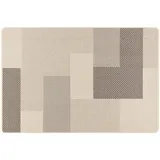Novel Outdoorteppich 011623-042, Beige, Braun, Kunststoff, Karo, rechteckig, 160x230 cm, Teppiche & Böden, Teppiche, Outdoorteppiche