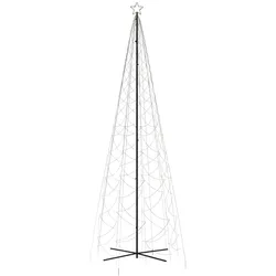 vidaXL LED-Weihnachtsbaum Kegelform Warmweiß 1400 LEDs 160x500 cm