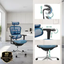 HJH Office Ergohuman Ultra Gen2 Netz Blau